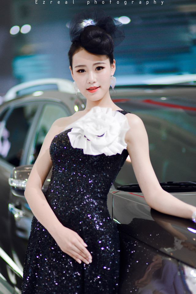 北京车展的性感靓丽车模照片