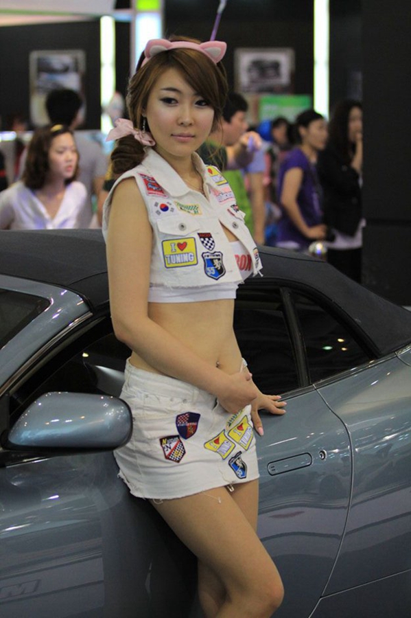 韩国车展的气质车模