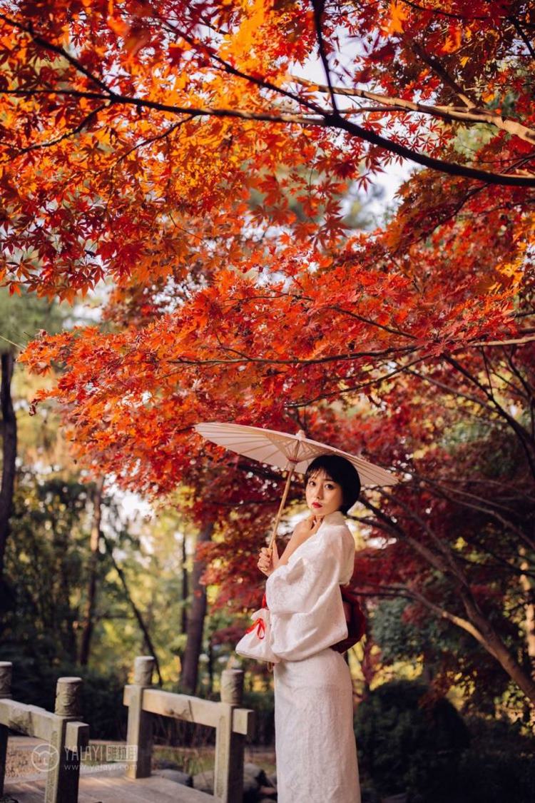 美女名媛妈妈桑短发和风少女户外唯美艺术写真