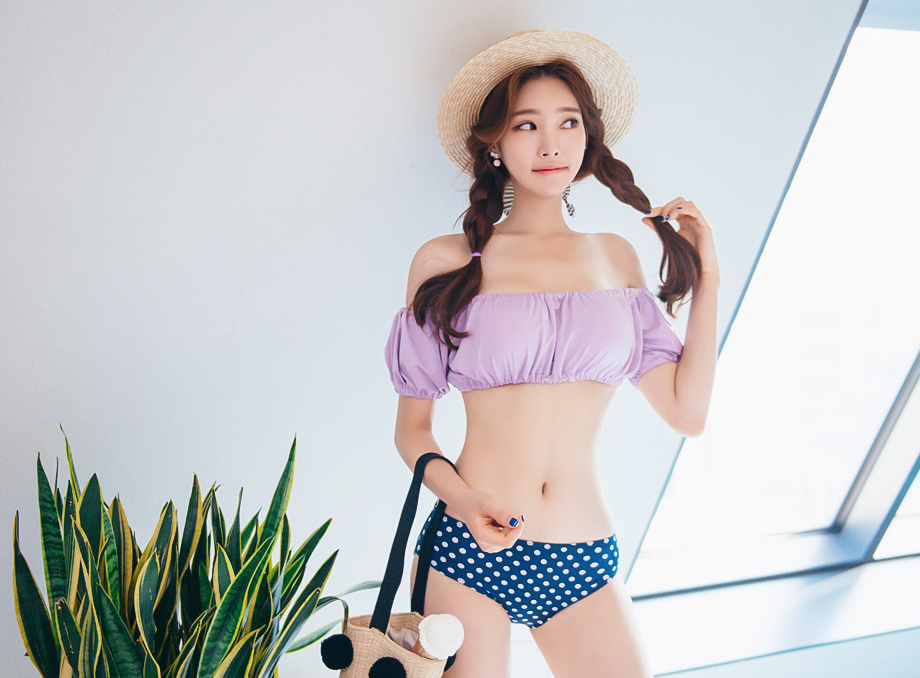 韩国长腿美女模特秀美裸乳美女美乳图