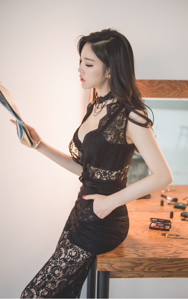 蕾丝薄纱白皙性感韩国亚洲美女做色爱禁图片