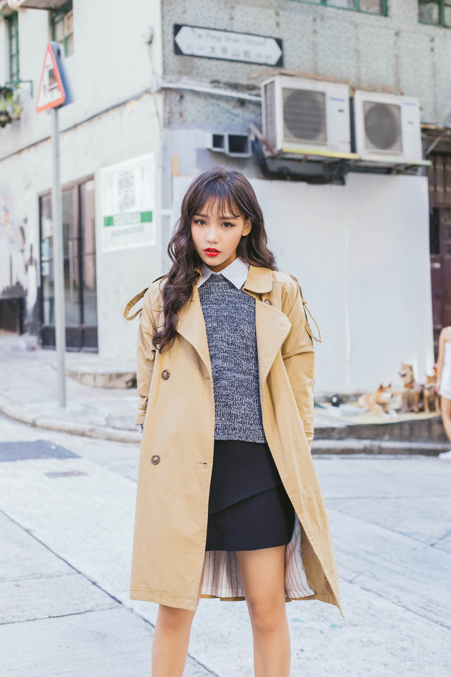 韩国美女时尚秋装街拍18禁止爆乳美女图片