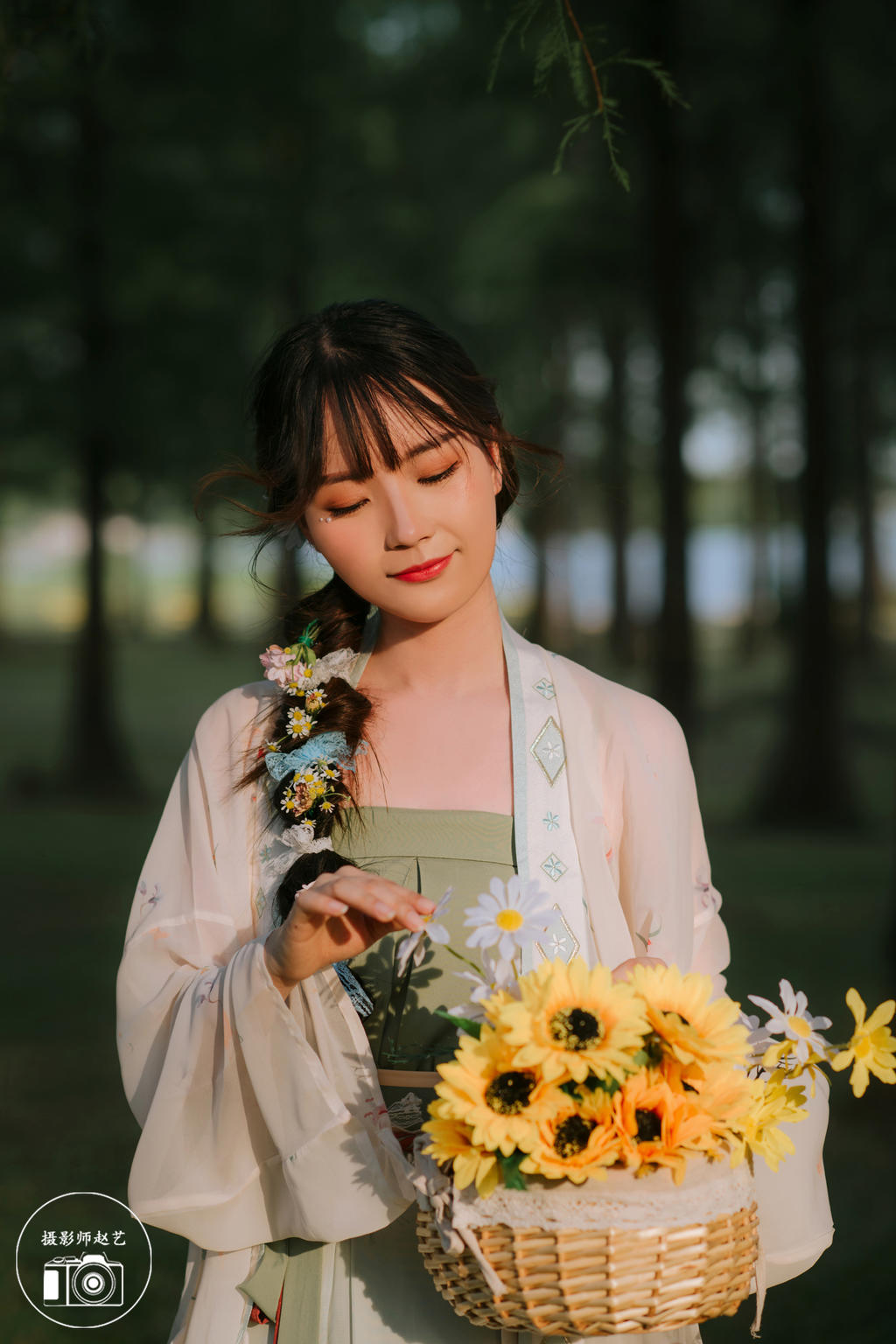 清新小女生拍摄森系汉干净粉嫩的极品美女