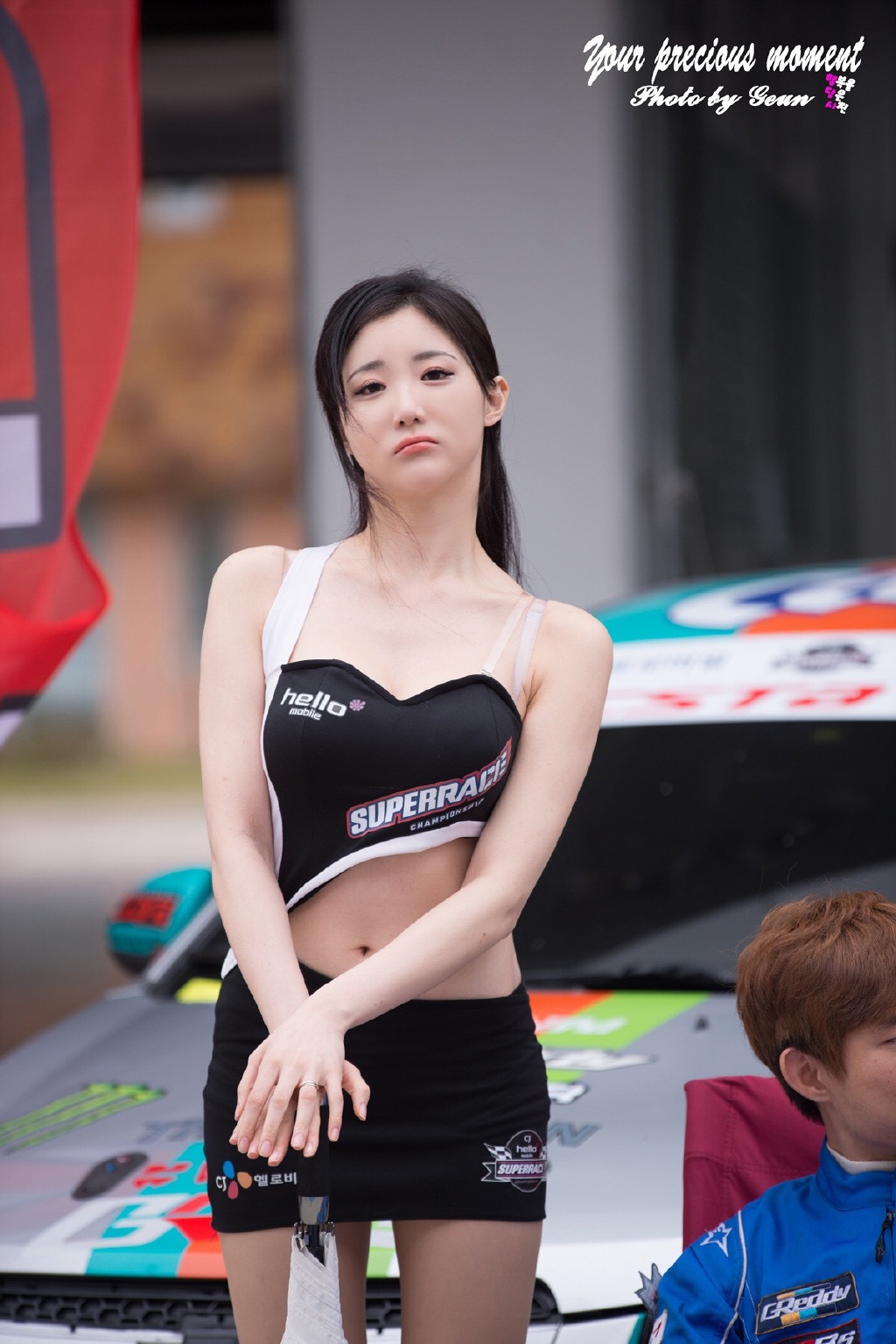 韩国白皙萌妹子赛车美捆绑美女图片