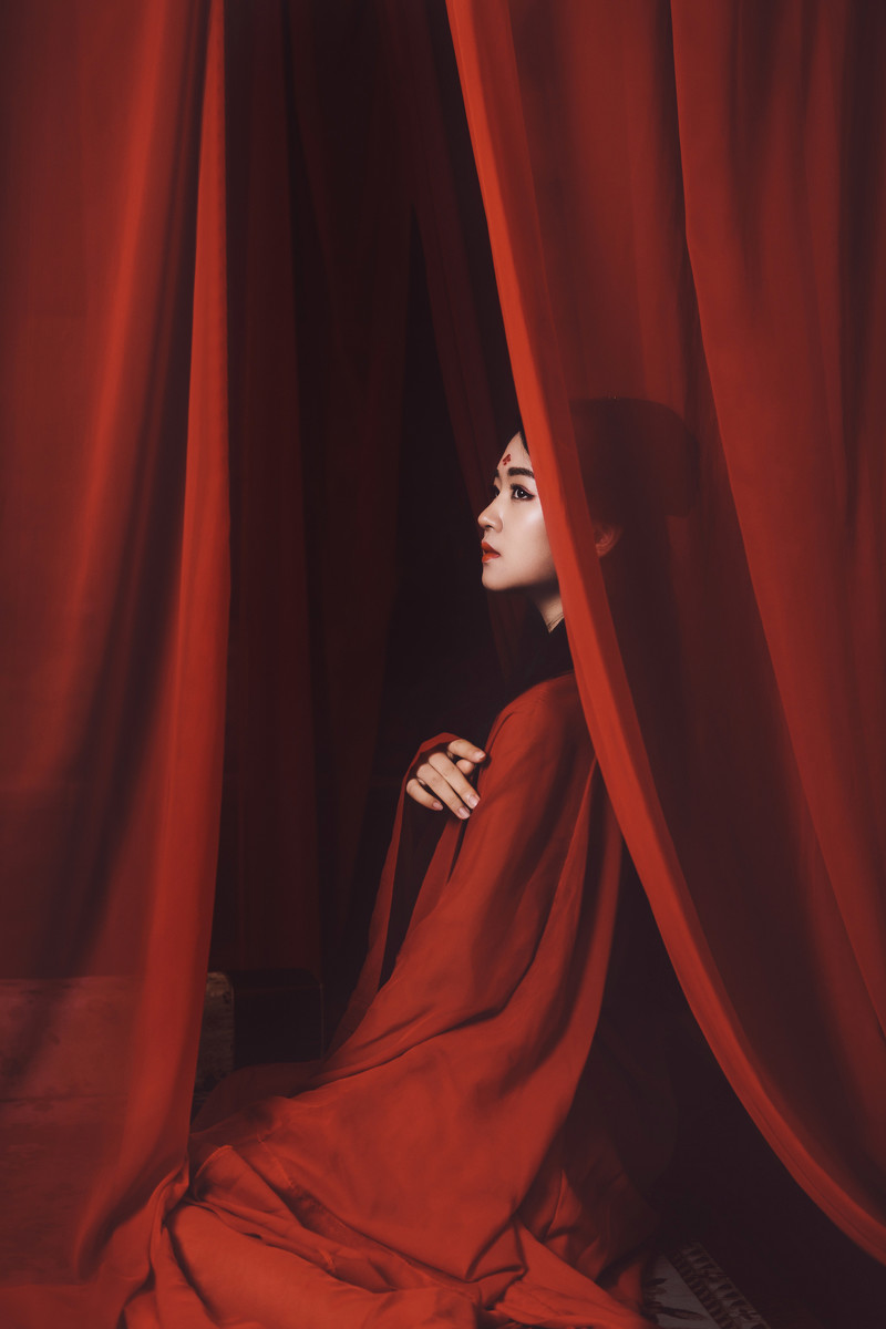 唯美的虞美人红衣古装隐私图片