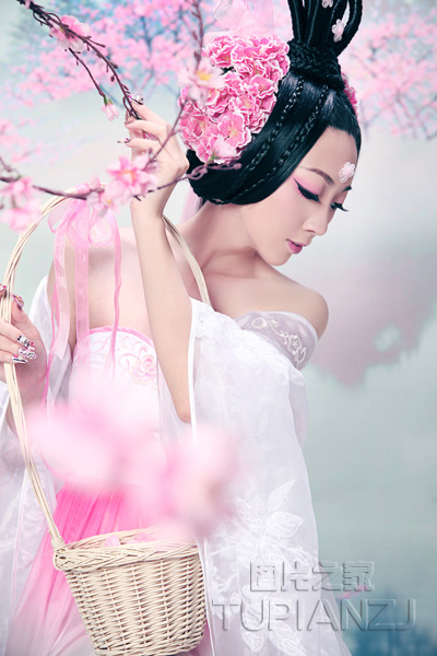 羞涩古装桃花少女图片gogo韩国makemodel最新资源图片