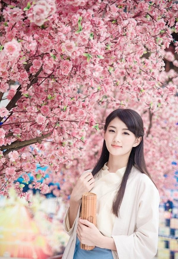 汉服美女品茶赏花唯美极品粉嫩軳600张美女写真图片