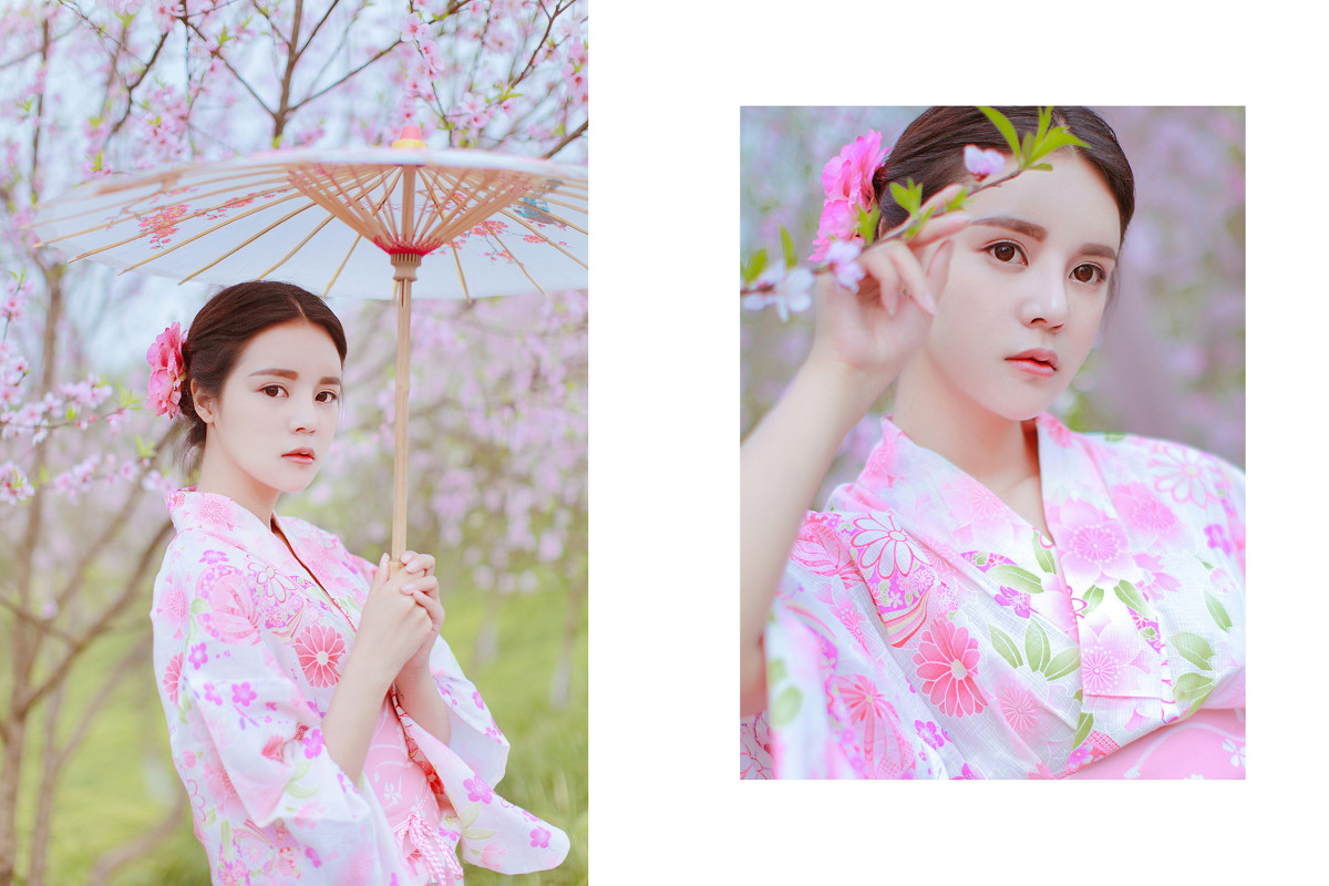 小脸美女日本和服写真G0GO摄影大胆写真图片