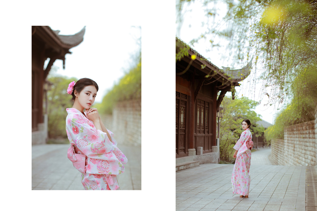 小脸美女日本和服写真G0GO摄影大胆写真图片