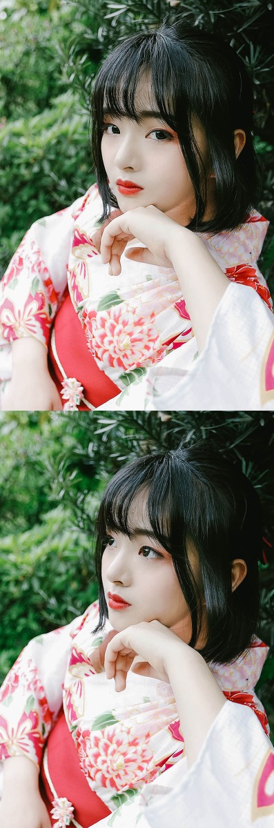 日本短发和服红唇美女女人的隐私倍位给你看图片