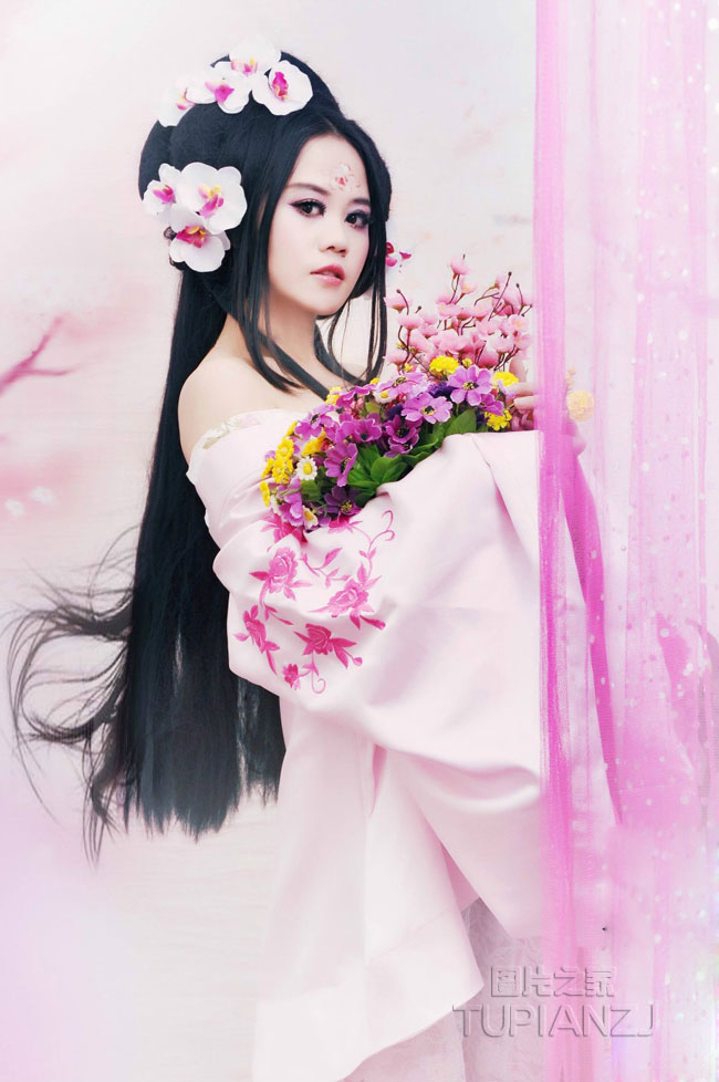 花之仙女 古典唯美美女艺术写真网站