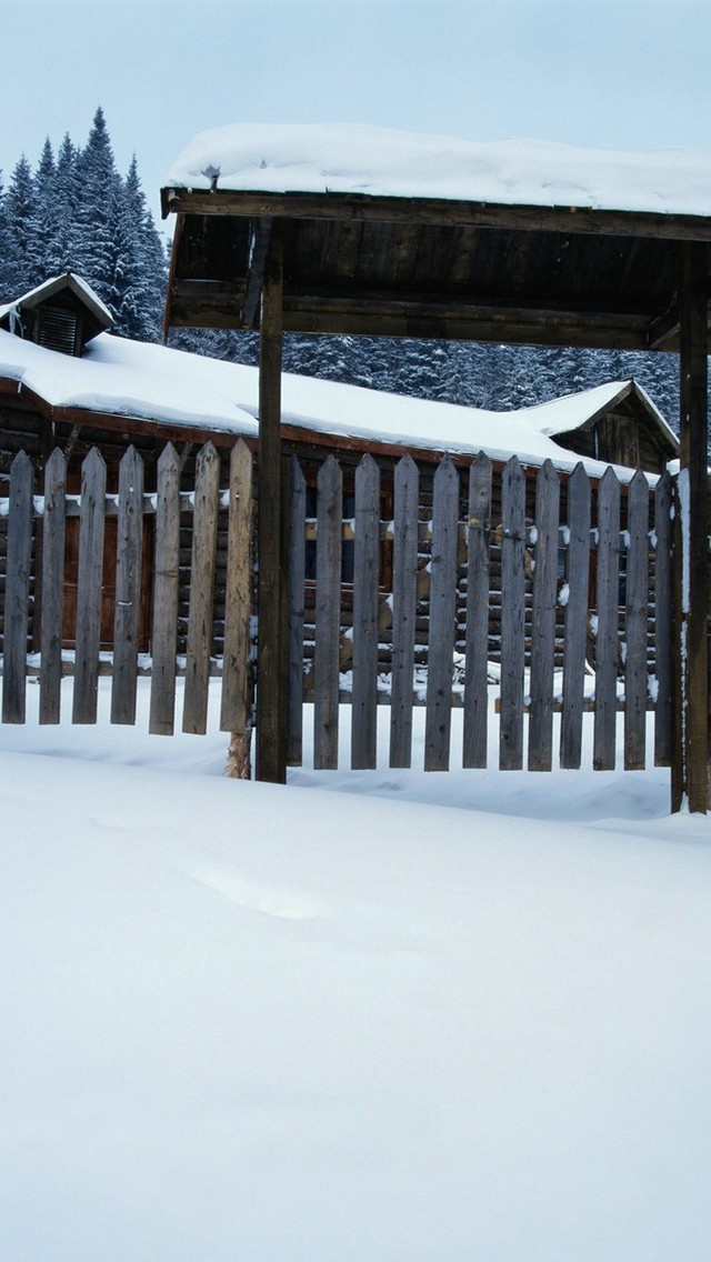 唯美冬日雪景高清手机壁纸