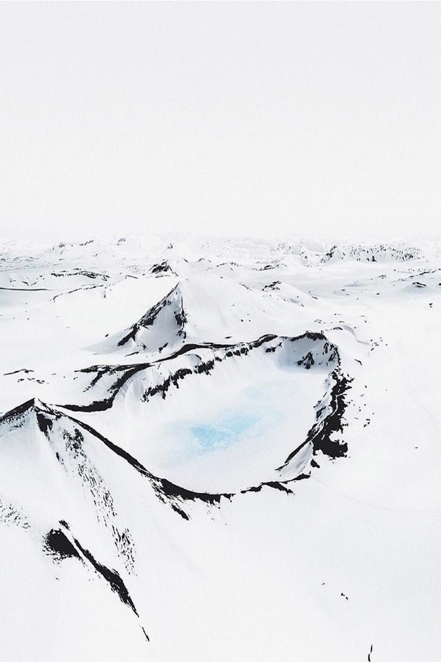 冰岛唯美雪景风光高清手机壁纸