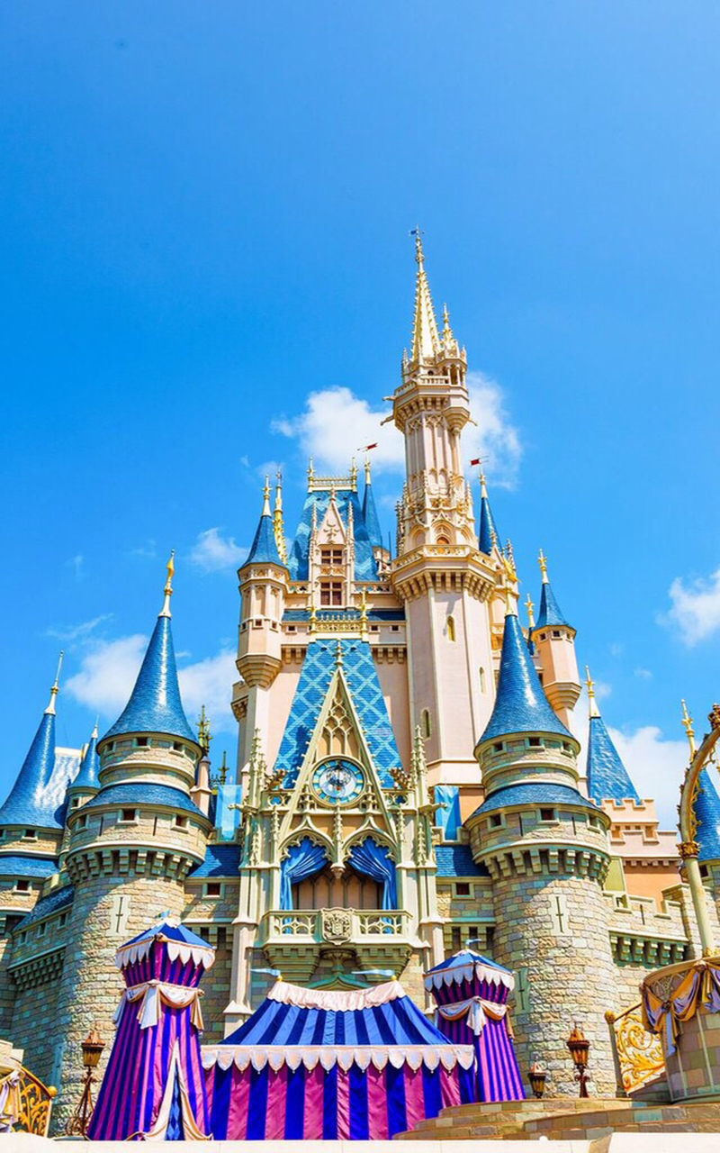 迪士尼城堡风景高清手机壁纸图片