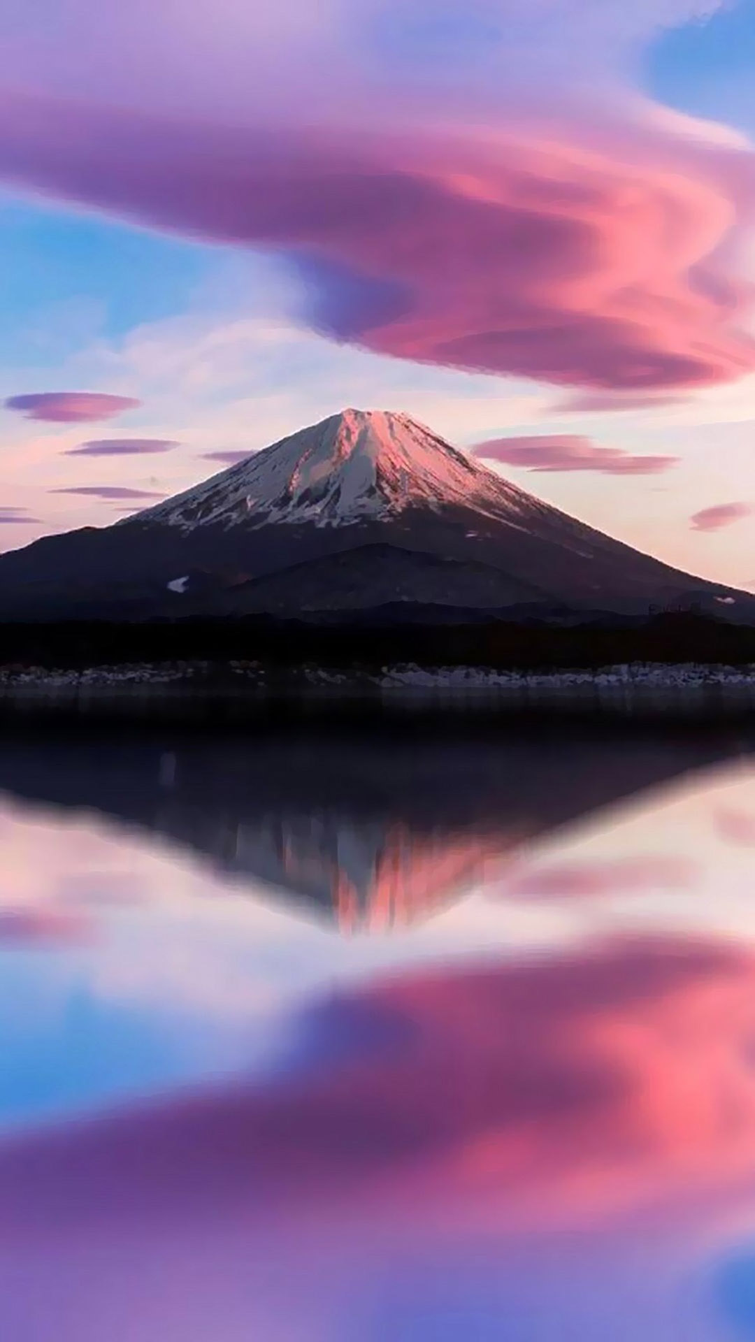 日本富士山美景高清图片手机壁纸